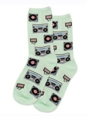 Hot Sox Retro Boombox music Socks